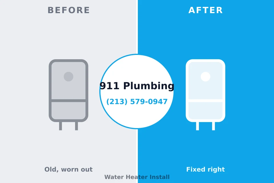 Before and after: plumbing repair Monroeville, OH